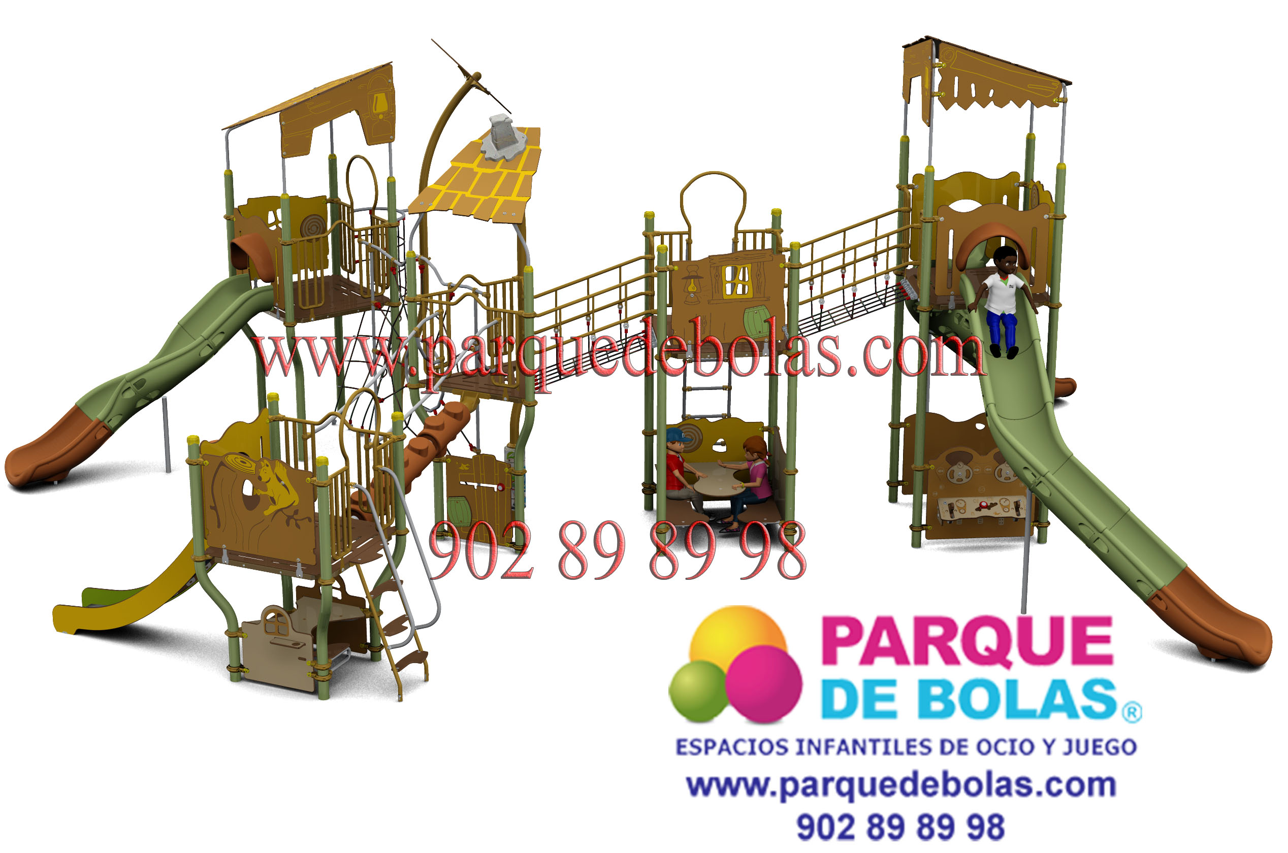 PARQUE INFANTIL MASGAMES BELVEDERE L - FerrePark Canarias - Césped  Artificial y Parques Infantiles Tenerife