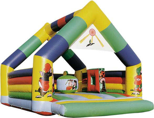 Hinchable con obstaculos 7x7,5x6,5 modelo Casa 5 obstáculos