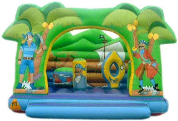 Hinchable con obstaculos 4,9x5x3,5 m modelo pirata