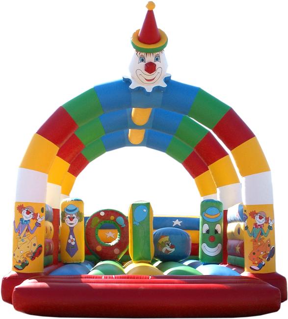 Hinchable obstaculos 7x6,25x6,5m modelo parque payaso