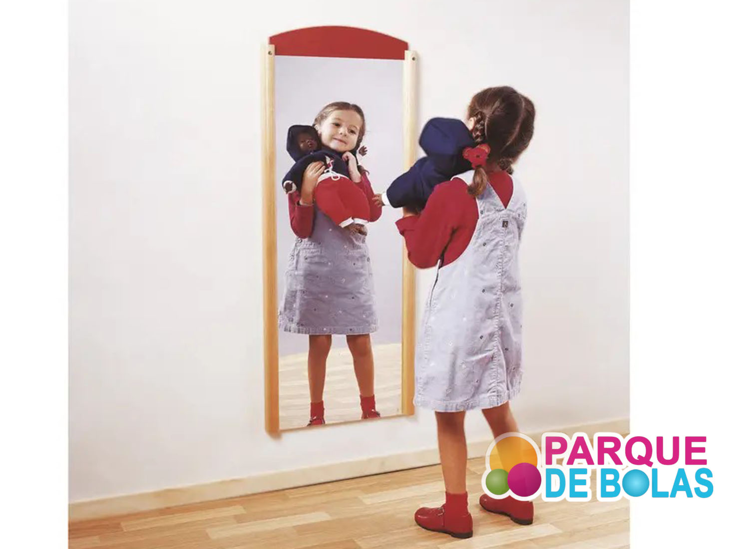 Espejo irrompible para espacios para niños