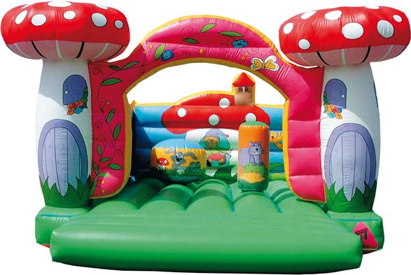 Hinchable juego 3x4x3,55m modelo bosque de setas