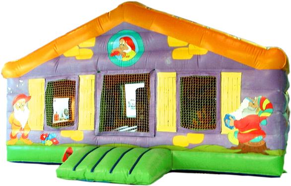 Hinchable piscina de bolas 5,5x4x3,25m modelo casa granja