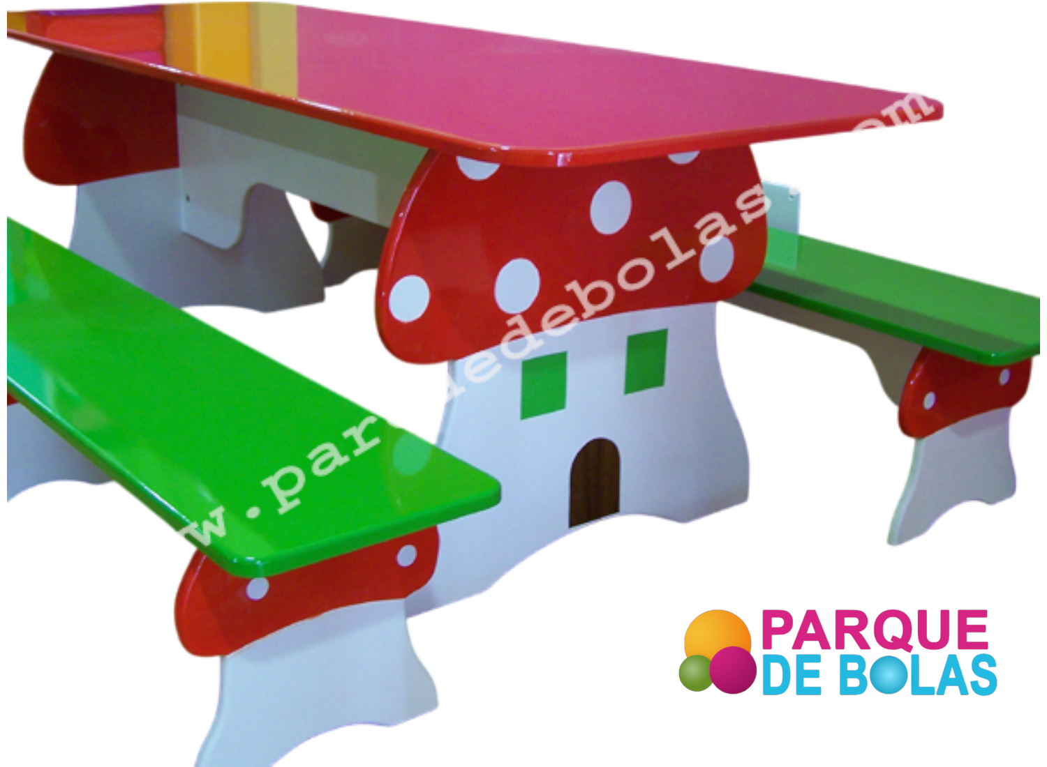 Banco seta para parque infantil (1,80m)